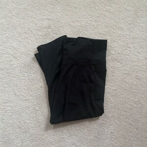 Champion cropped black leggings with pocket size xl